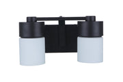 District 2 Light 13.5" Vanity in Flat Black