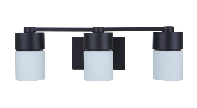 District 3 Light 22.25" Vanity in Flat Black