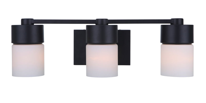 District 3 Light 22.25" Vanity in Flat Black