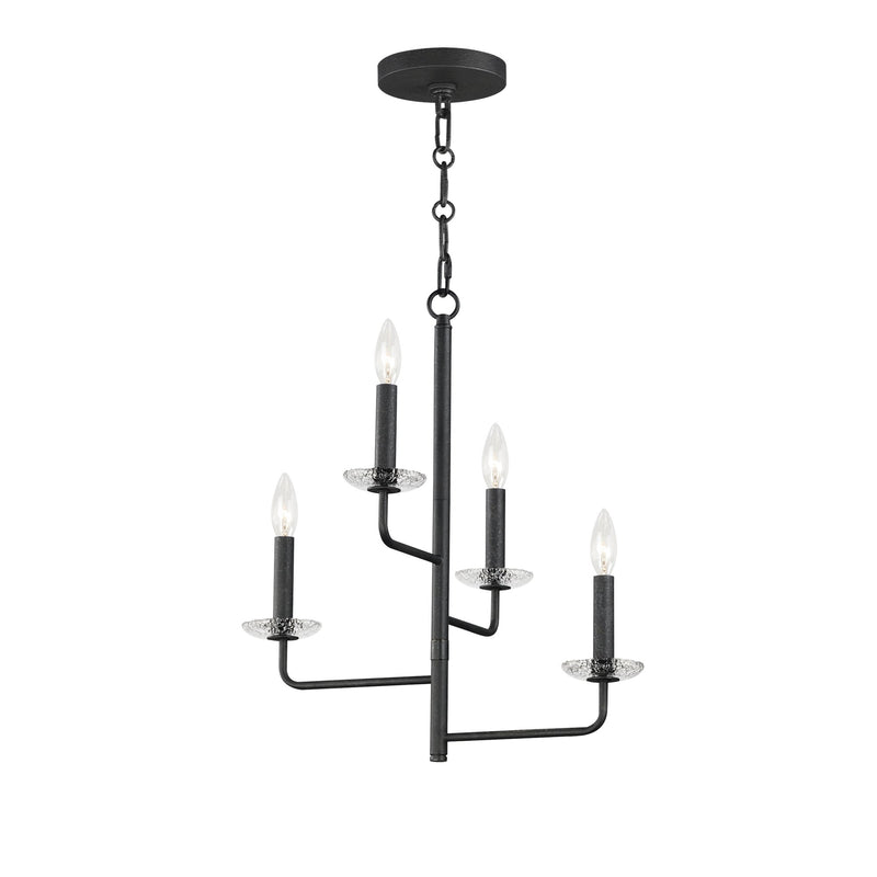 Madeira 4 Light Chandelier in Anthracite