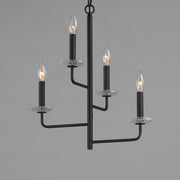Madeira 4 Light Chandelier in Anthracite