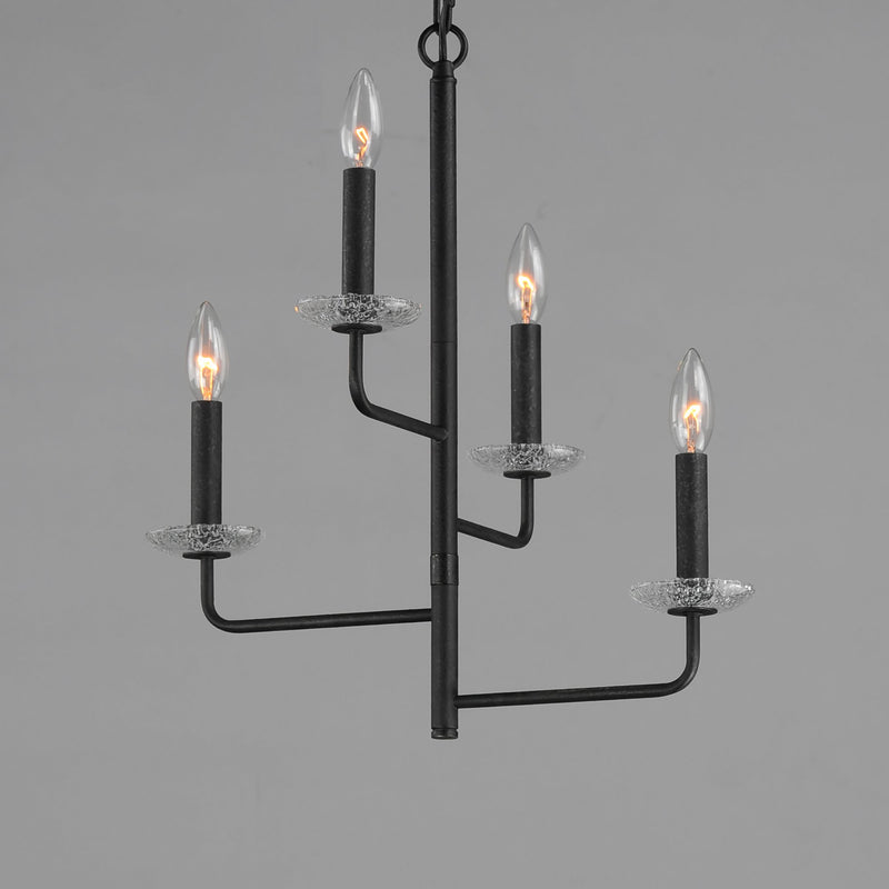 Madeira 4 Light Chandelier in Anthracite
