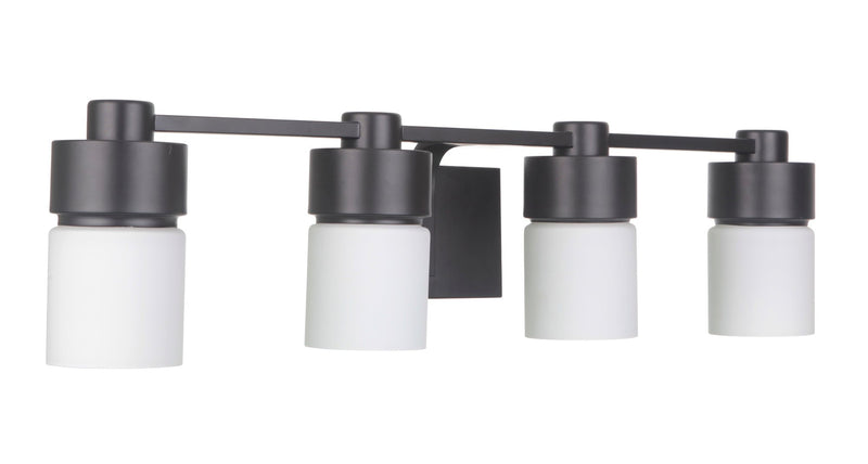 District 4 Light 31.25" Vanity in Flat Black