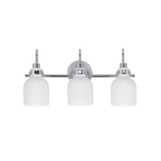 Milk 3 Light Bath Vanity in Polished Chrome