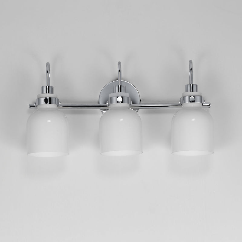 Milk 3 Light Bath Vanity in Polished Chrome
