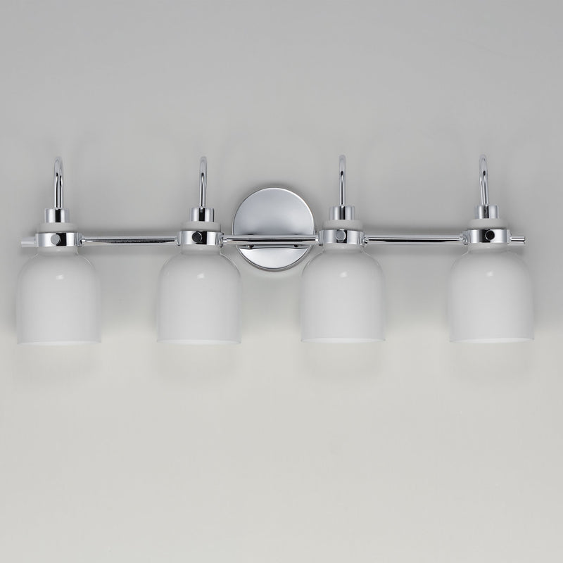 Milk 4 Light Bath Vanity in Polished Chrome