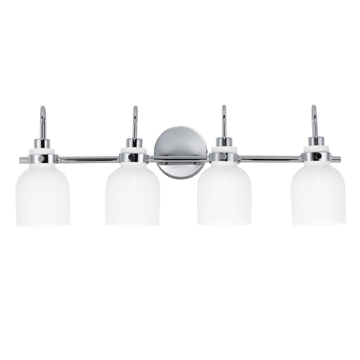 Milk 4 Light Bath Vanity in Polished Chrome