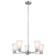 Stamos 5-Light Chandelier in Brushed Nickel