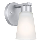 Stamos Bath Sconce in Brushed Nickel