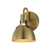 Dusk 1 Light Wall Sconce in Satin Brass