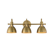 Dusk 3 Light Bath Vanity in Satin Brass