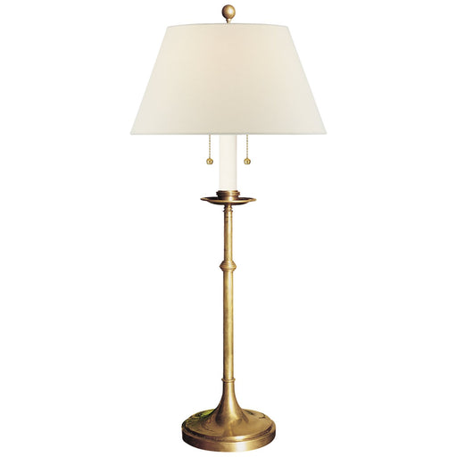 Dorchester Club 2-Light Table Lamp in Antique-Burnished Brass
