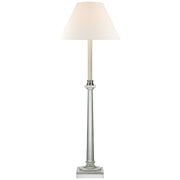 Swedish Column Buffet Table Lamp in Crystal