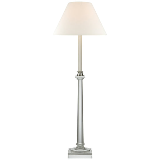 Swedish Column Buffet Table Lamp in Crystal