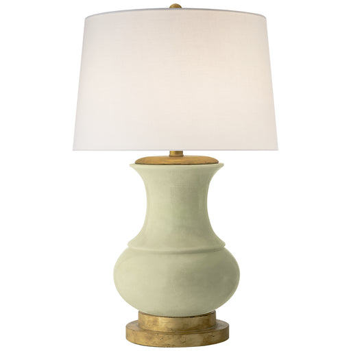 Deauville One Light Table Lamp in Celadon Crackle