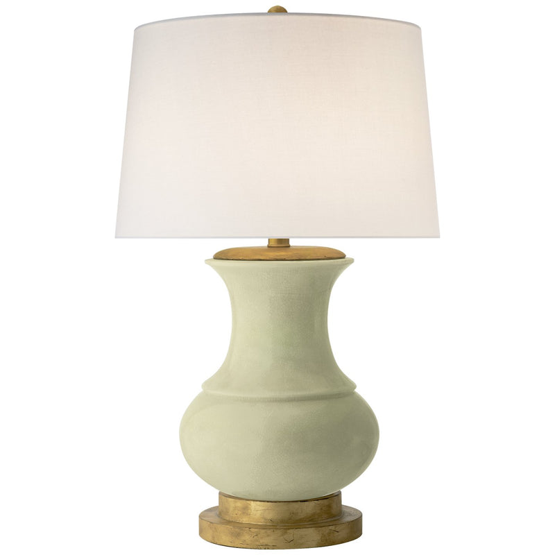 Deauville Table Lamp in Celadon Crackle