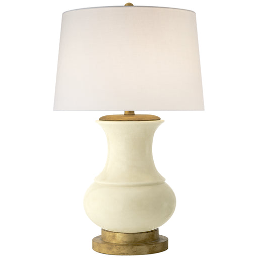 Deauville One Light Table Lamp in Tea Stain Crackle