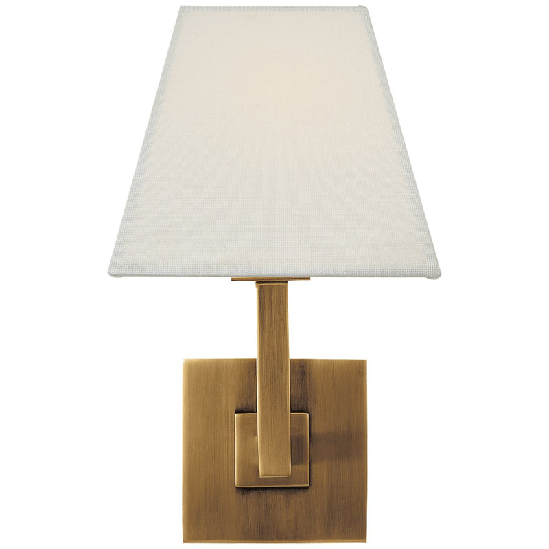 Architectural Wall Sconce in Hand-Rubbed Antique Brass