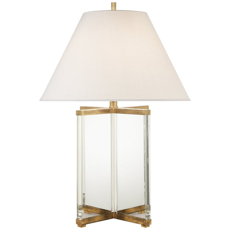 Cameron Crystal Table Lamp in Crystal with Gild