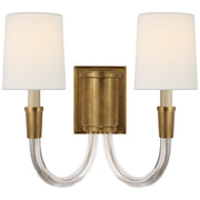 Vivian 2-Light Wall Sconce in Hand-Rubbed Antique Brass