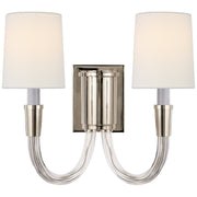 Vivian 2-Light Wall Sconce in Polished Nickel