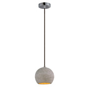 Crete 7" LED Pendant in Polished Chrome
