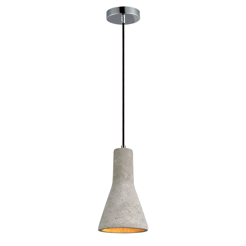Crete 7.25" LED Pendant in Polished Chrome