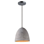Crete 12" LED Pendant in Polished Chrome