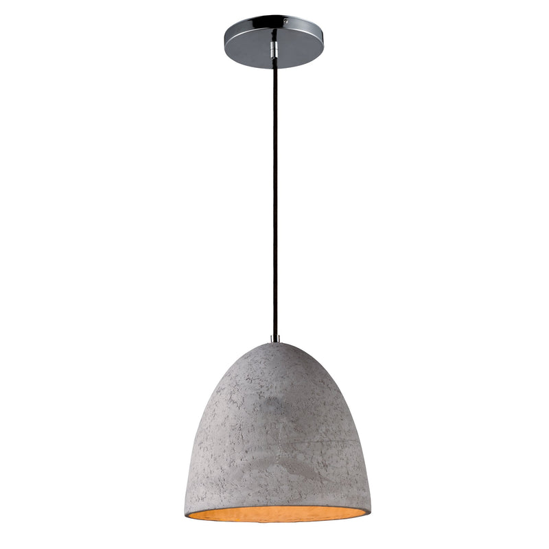 Crete 12" LED Pendant in Polished Chrome