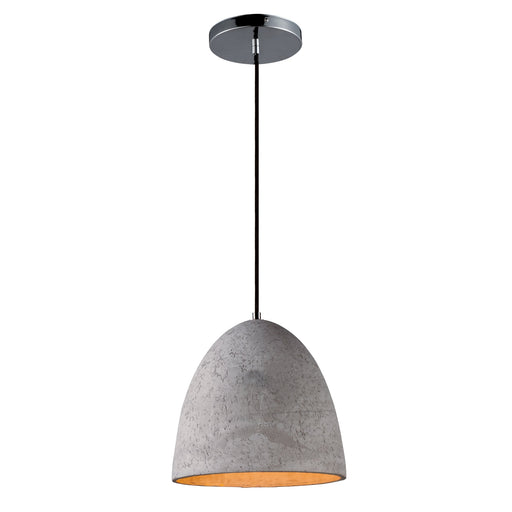Crete 12" LED Pendant in Polished Chrome