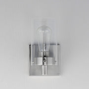 Pinn 1 Light Wall Sconce in Satin Nickel