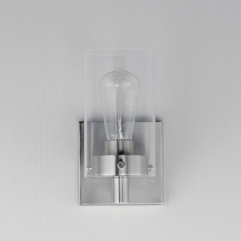 Pinn 1 Light Wall Sconce in Satin Nickel