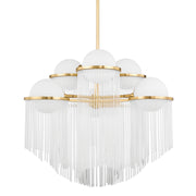398-32-AGB - Celestial 6-Light Chandelier in Aged Brass by Corbett Lighting