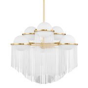 Celestial 6-Light Chandelier in Aged Brass - Lamps Expo
