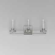 Pinn 3 Light Bath Vanity in Satin Nickel