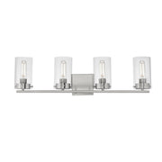 Pinn 4 Light Bath Vanity in Satin Nickel