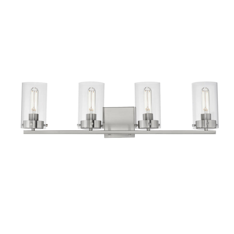 Pinn 4 Light Bath Vanity in Satin Nickel