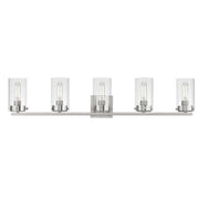 Pinn 5 Light Bath Vanity in Satin Nickel