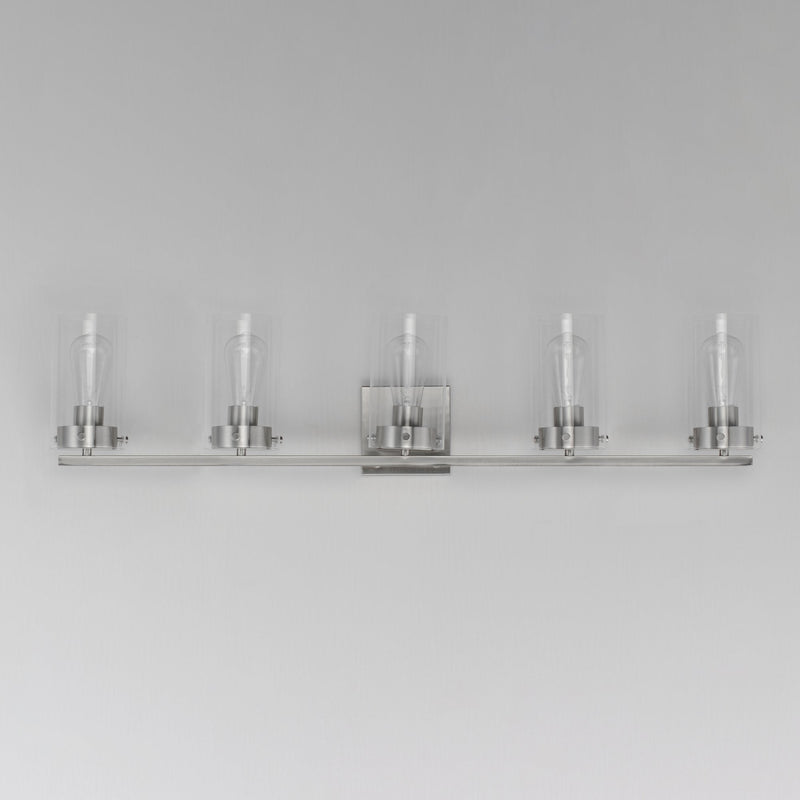 Pinn 5 Light Bath Vanity in Satin Nickel