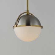 Duke 10" Pendant in Satin Nickel / Satin Brass