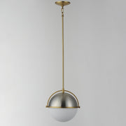 Duke 12" Pendant in Satin Nickel / Satin Brass