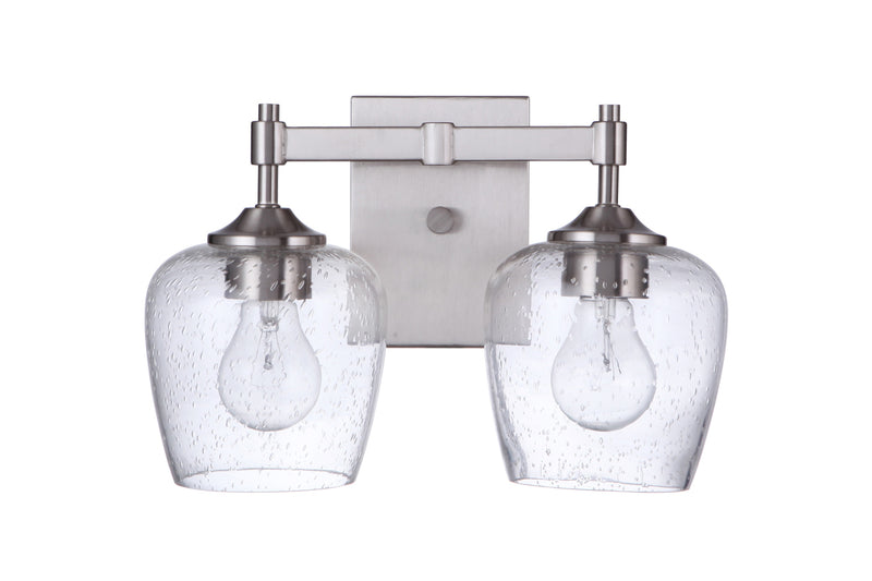 Stellen 2 Light 13" Vanity in Brushed Polished Nickel