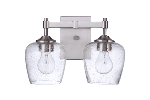 Stellen 2 Light 13" Vanity in Brushed Polished Nickel