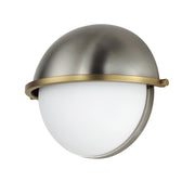Duke Half Sconce in Satin Nickel / Satin Brass
