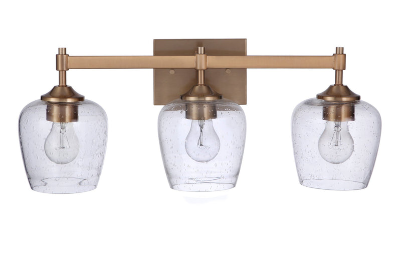 Stellen 3 Light 22" Vanity in Satin Brass