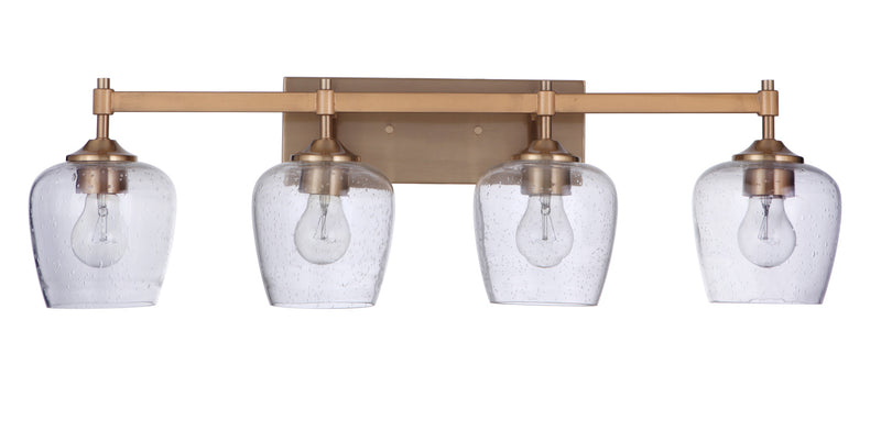 Stellen 4 Light 30.25" Vanity in Satin Brass