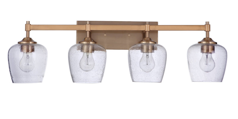 Stellen 4 Light 30.25" Vanity in Satin Brass
