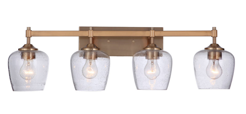 Stellen 4 Light 30.25" Vanity in Satin Brass