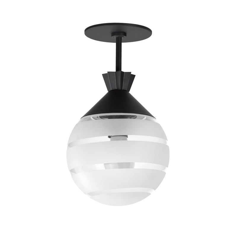Copacabana Convertible Semi-Flush Mount in Black