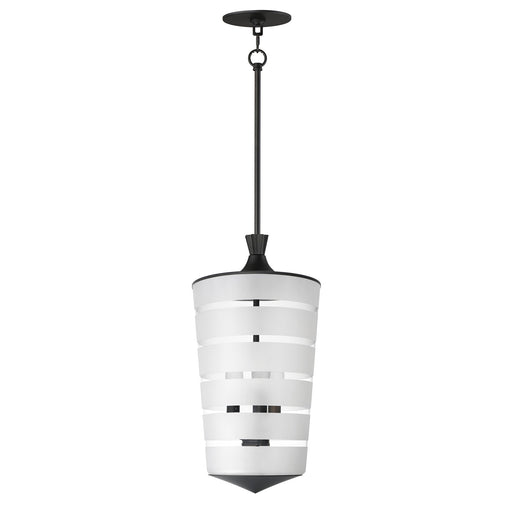 Copacabana 3 Light Pendant in Black